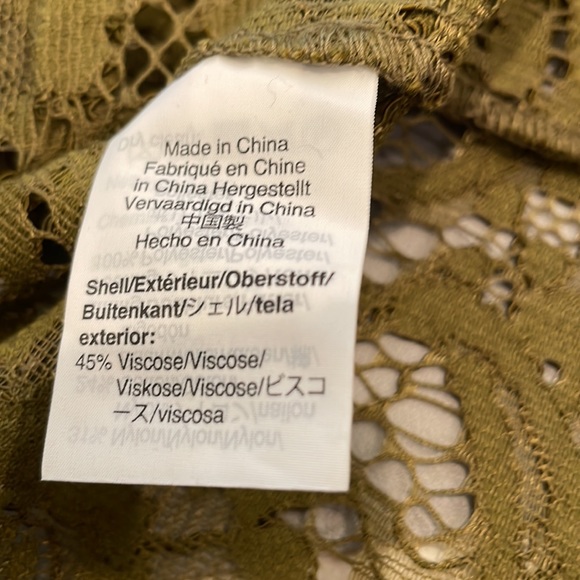 J Crew Lace Blouse in Olive - Picture 14 of 15